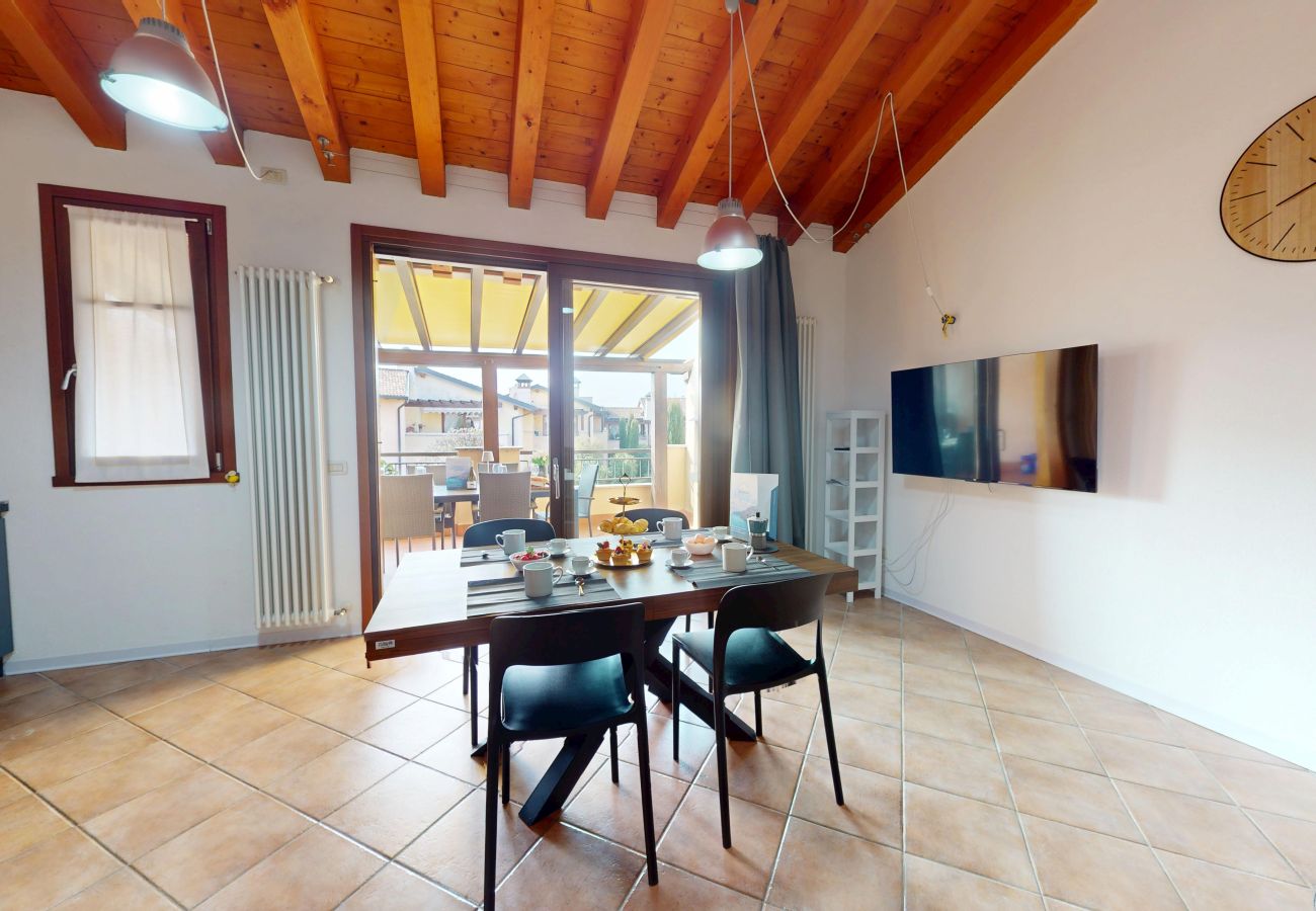 Ferienwohnung in Manerba del Garda - La Rocca Di Manerba relaxing pool  By Bookinggarda